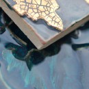 Aixa small, Orientstern Blau seegruen Gold