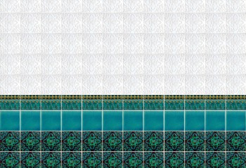 Wall Oriental Blue Turquoise