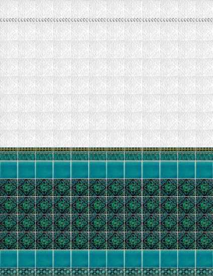 Wall Oriental Blue Turquoise