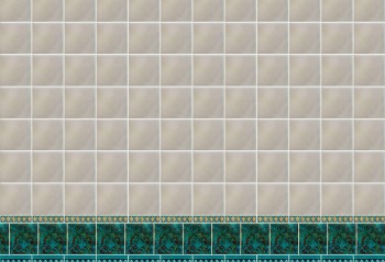 Wall Oriental Pagoda Blue